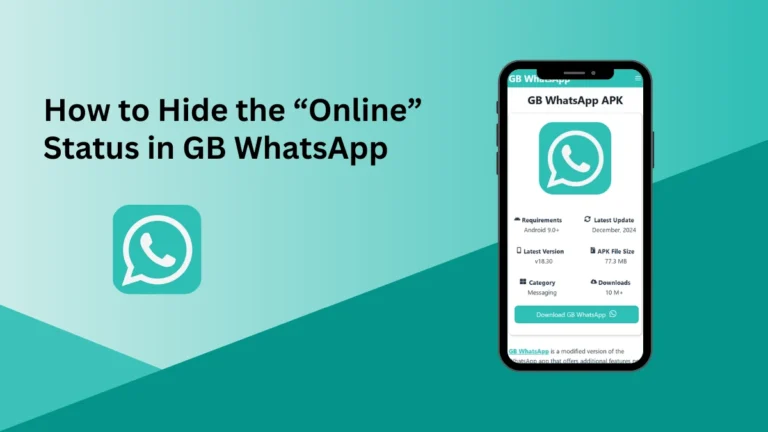 How to Hide the Online Status in GB WhatsApp