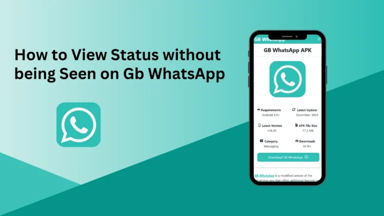 How to View Status without being Seen on Gb WhatsApp